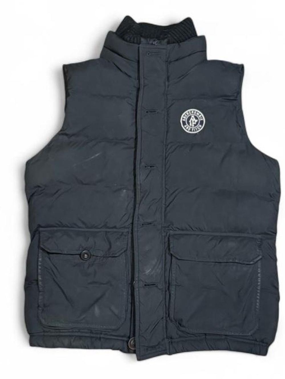 Y2K Abercrombie & Fitch Black Puffer Vest